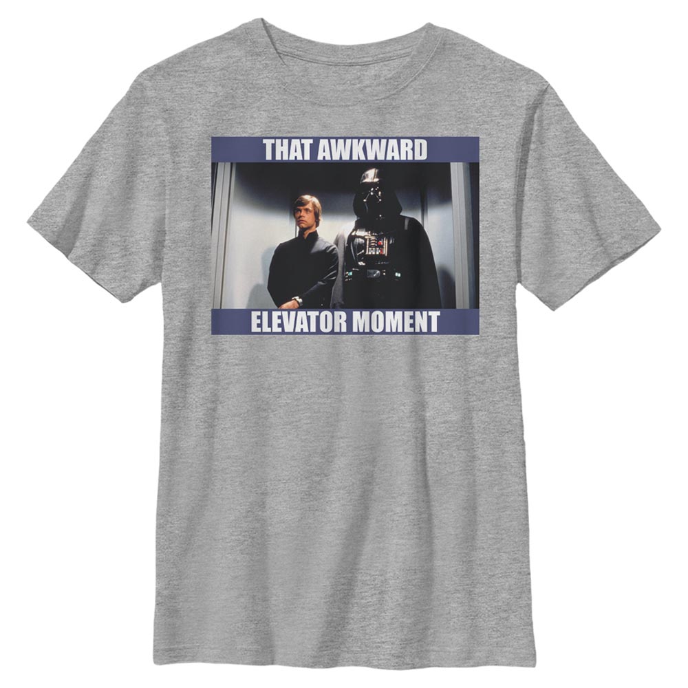 Star Wars - Luke & Vader Awkward Elevator Moment - Kinder T-Shirt