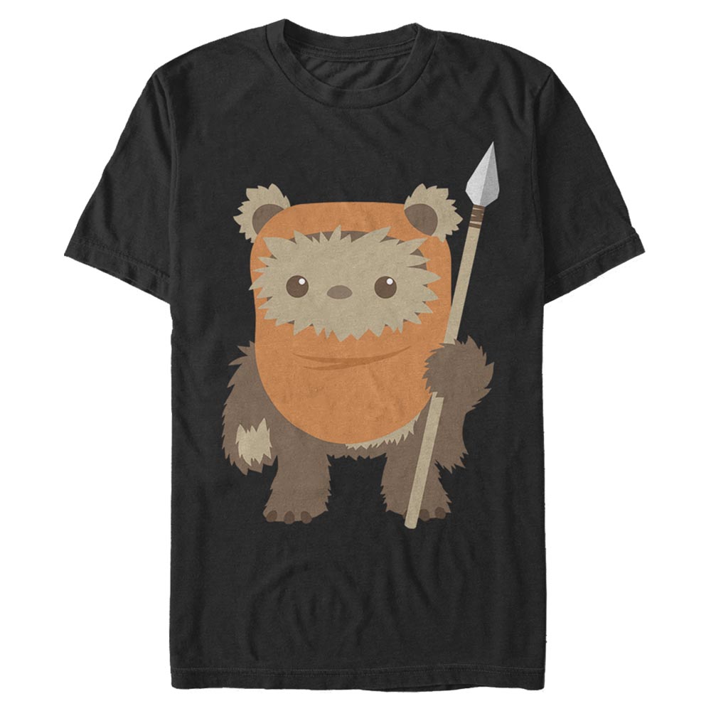 Aperçu: Star Wars - Ewoks Spear - Homme T-shirt - Noir - Devant