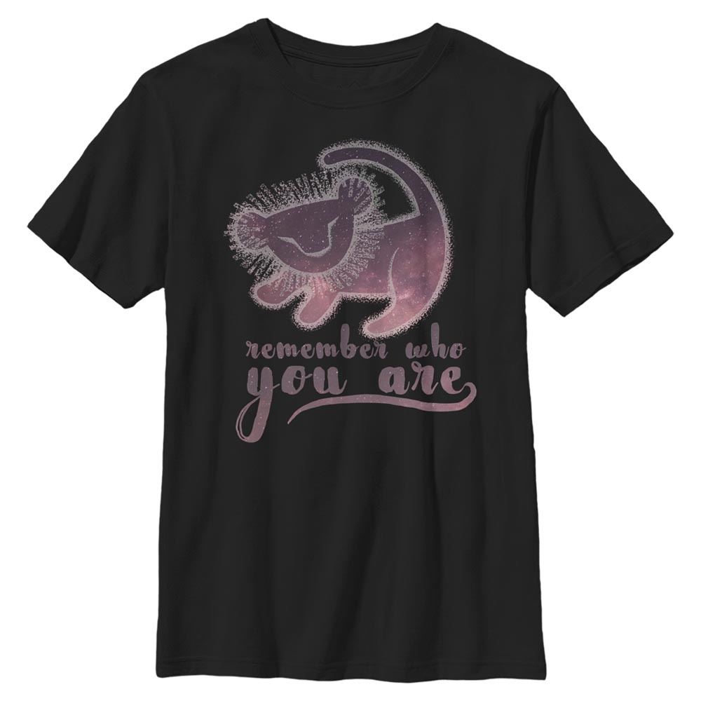 Aperçu: Disney - Le Roi lion - Simba Be True comp - Enfant T-shirt - Noir - Devant