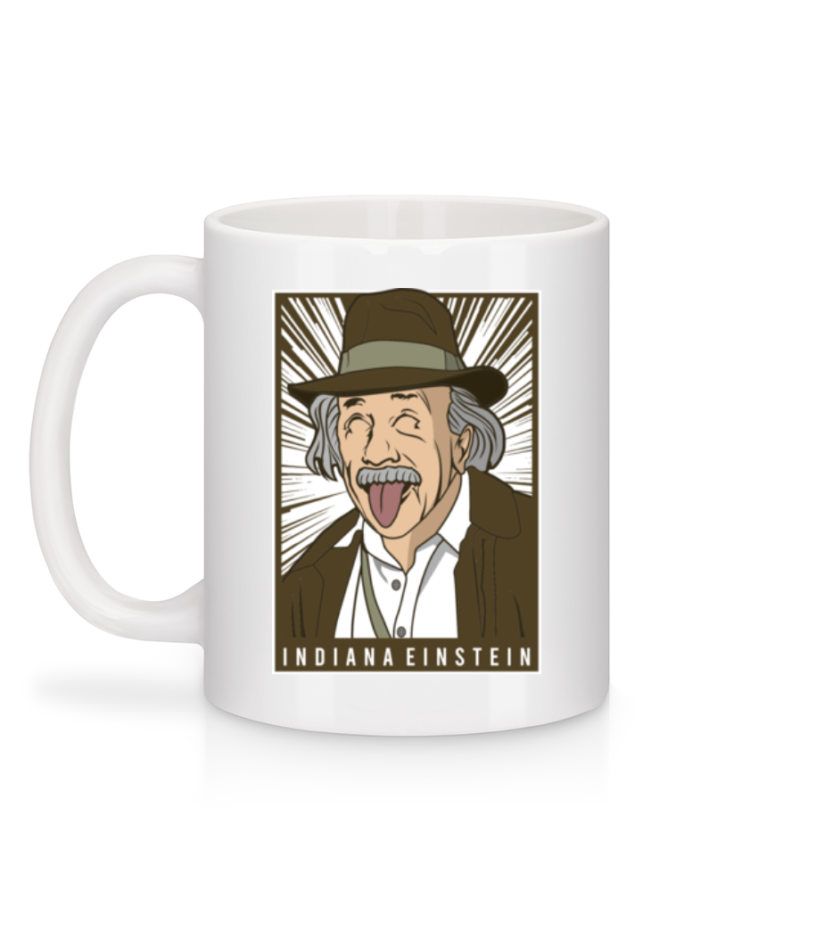 Indiana Jones Einstein - Mug en céramique blanc - Blanc - Derrière