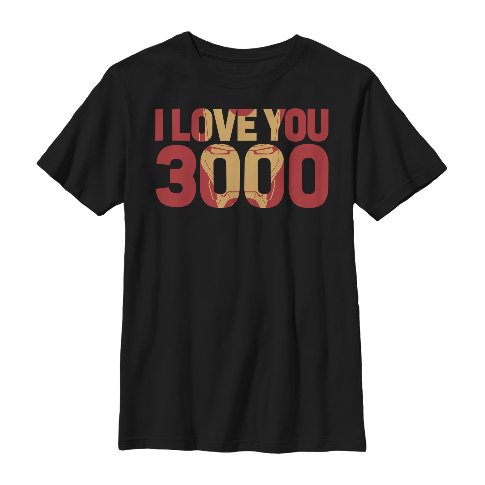 Aperçu: Marvel - Texte Love You 3000 - Enfant T-shirt - Noir - Devant