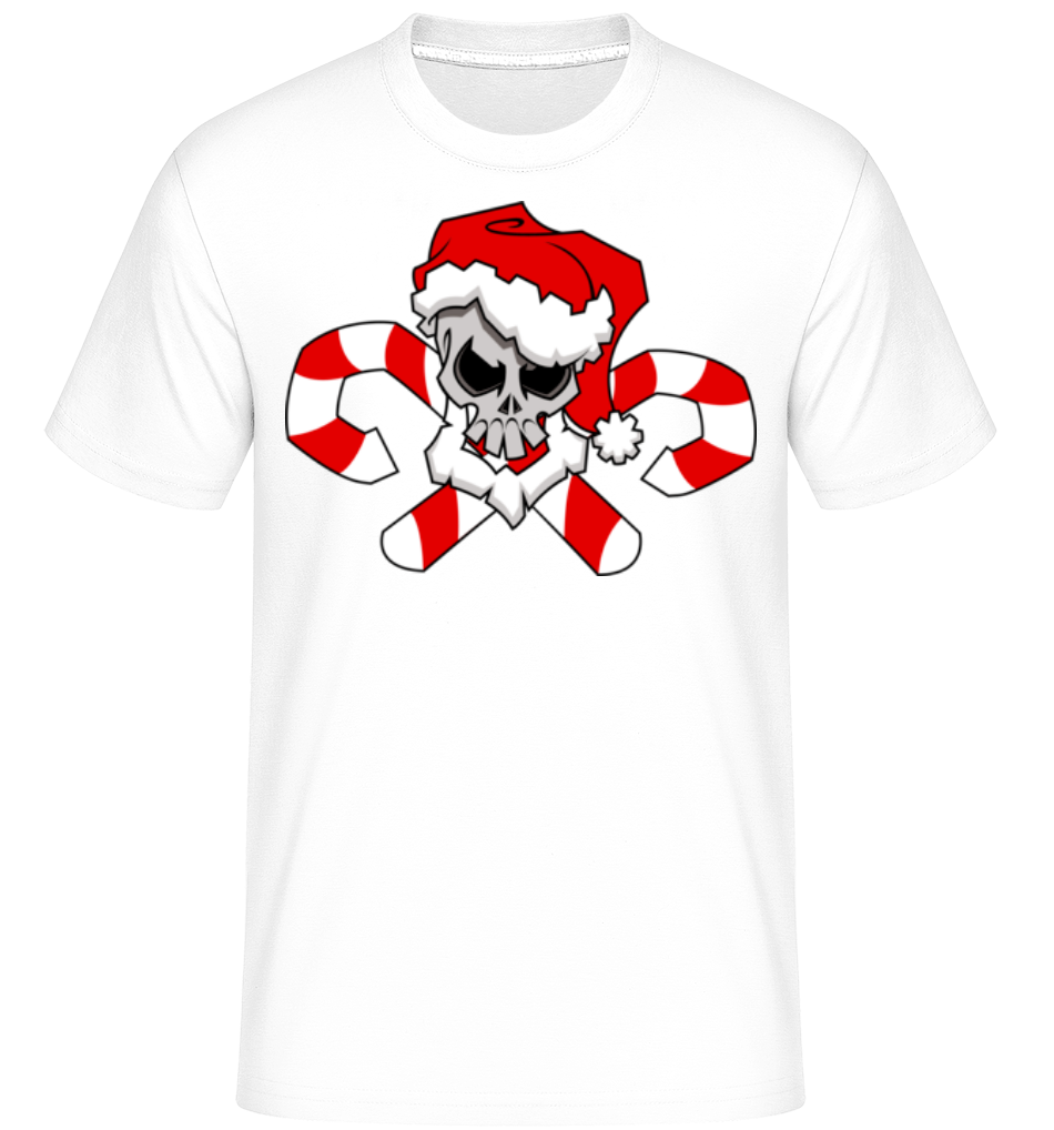Crâne De Noël -  T-Shirt Shirtinator homme - Blanc - Devant