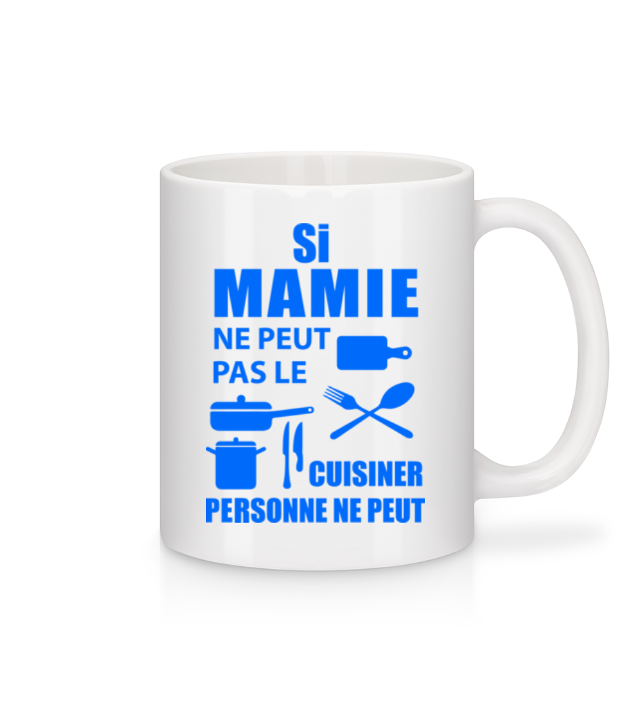 Mamie Sais Tout Cuisiner · Mug en céramique blanc