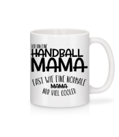 Ich bin eine Handball Mama - Tasse - Weiß - Vorne