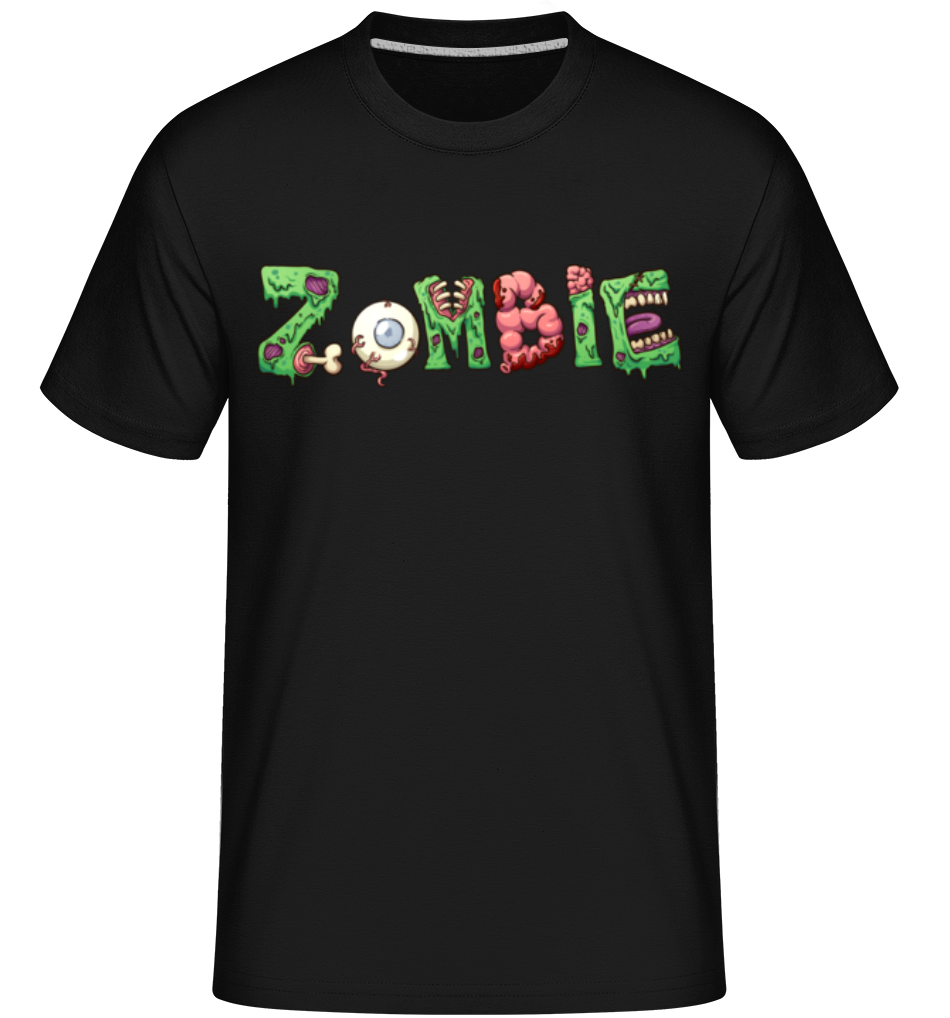 Zombie Fonte -  T-Shirt Shirtinator homme - Noir - Devant