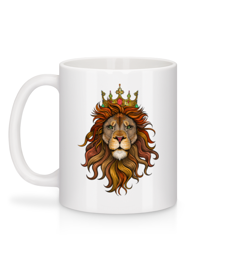 Roi Des Lions - Mug en céramique blanc - Blanc - Derrière