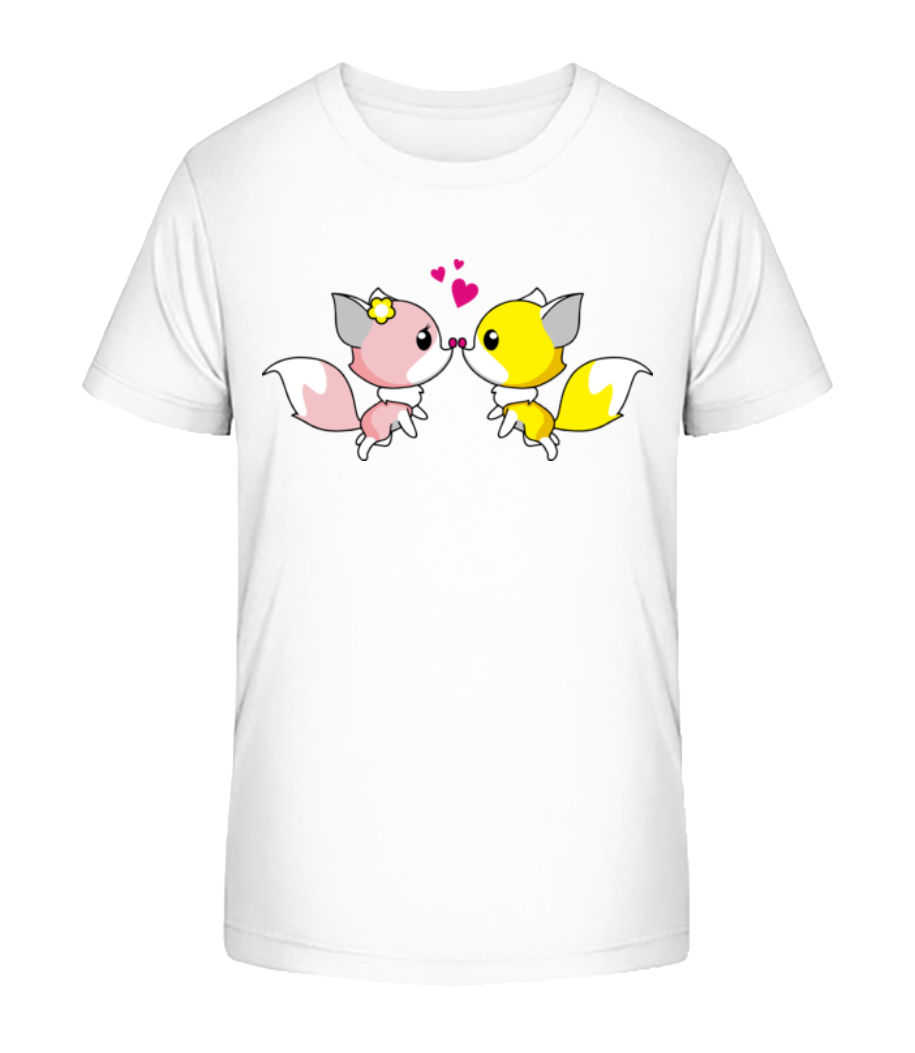 Amour De Renard - T-shirt bio Enfant Stanley Stella 2.0 - Blanc - Devant