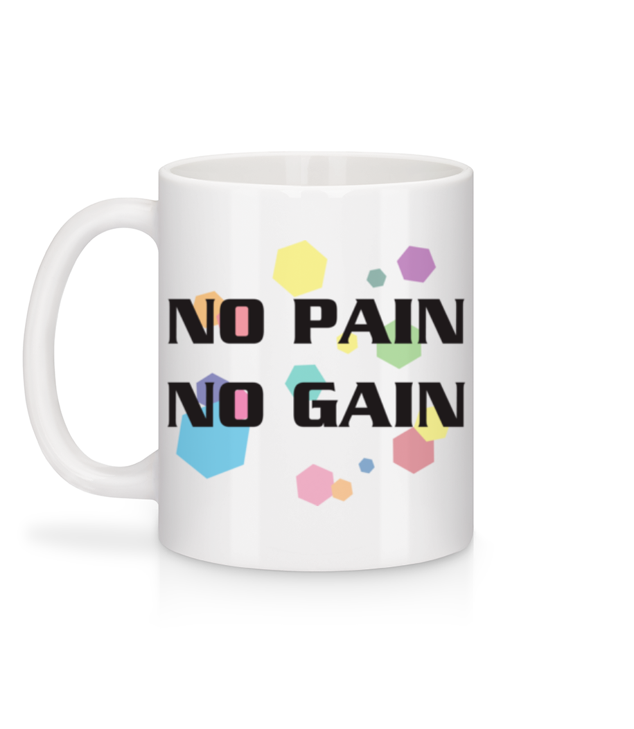Aperçu: No Pain No Gain - Mug en céramique blanc - Blanc - Derrière