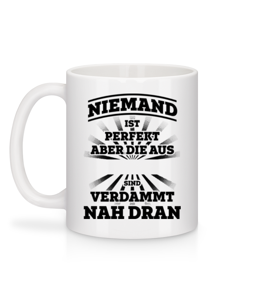 Vorschau: Niemand Ist Perfekt - Tasse - Weiß - Hinten