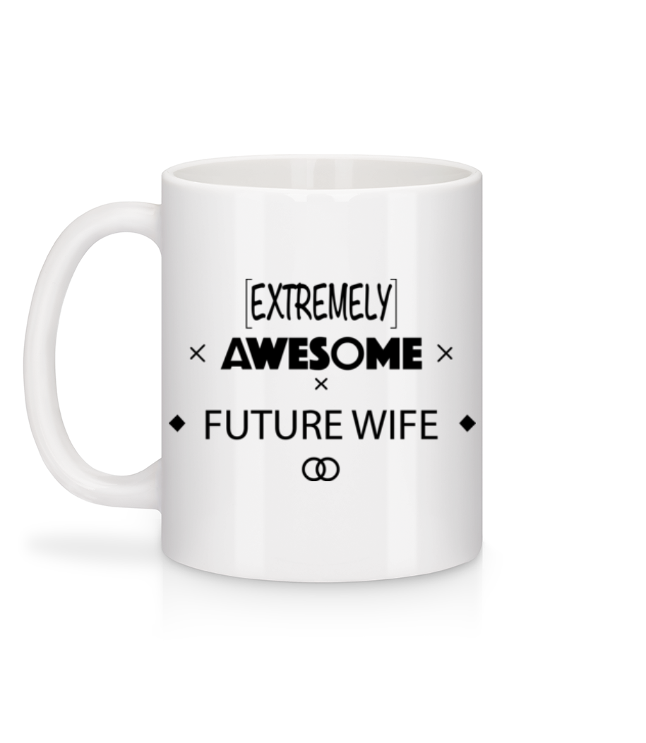 Awesome Future Wife - Mug en céramique blanc - Blanc - Derrière