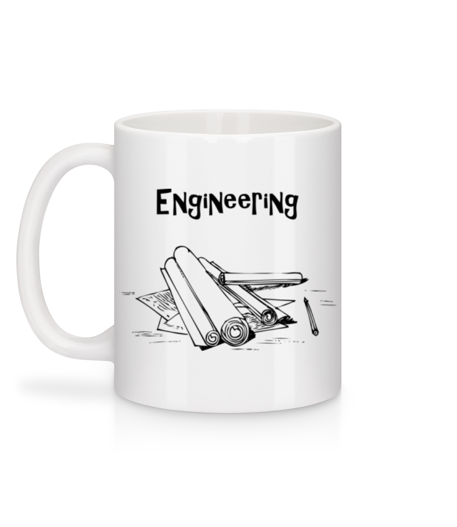 Engineering Symbol - Mug en céramique blanc - Blanc - Derrière