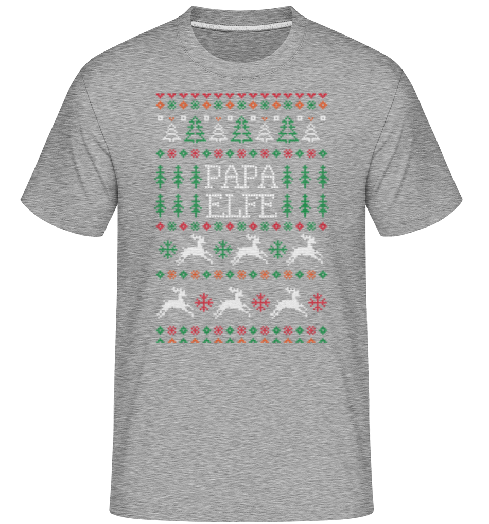 Papa Elfe -  T-Shirt Shirtinator homme - Gris chiné - Devant