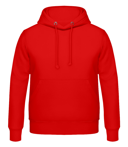 Männer Hoodie - Rot - Vorne