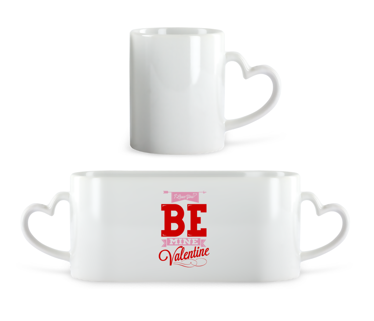 Be Mine Valentine · Tasse en forme de coeur