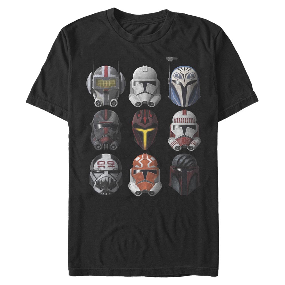 Star Wars - The Clone Wars - Photo de groupe Clone Helmets - Homme T-shirt