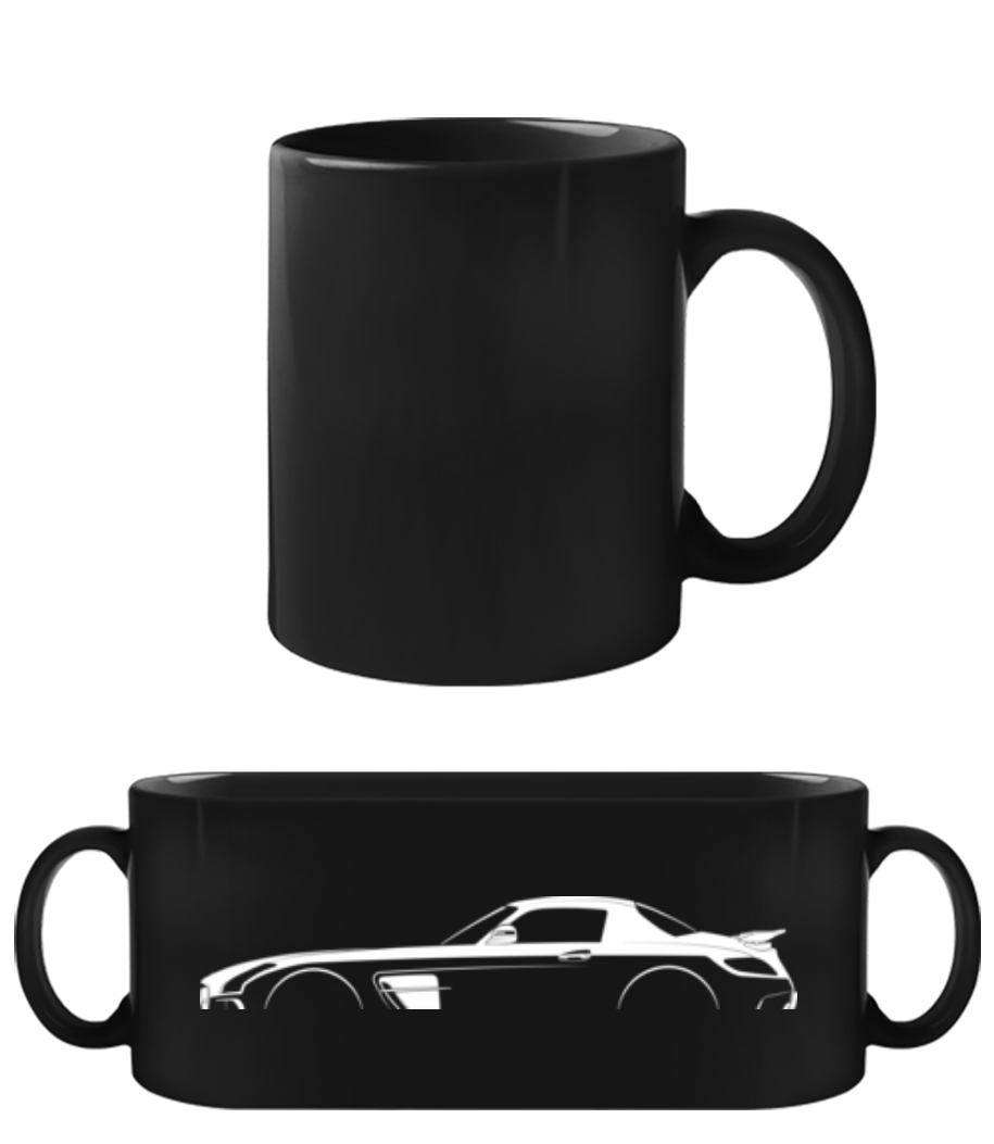 'Mercedes-Benz SLS AMG BS' Silhouette · Tasse Noire