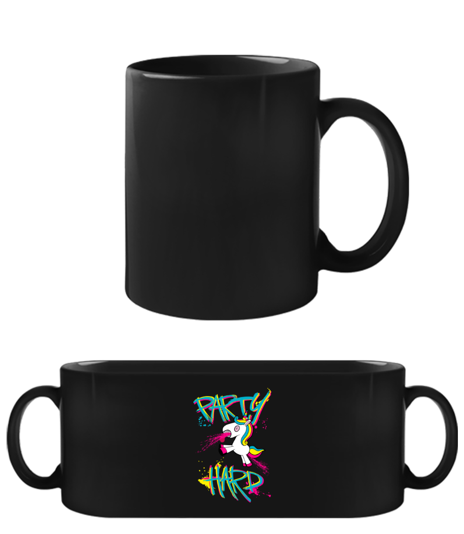 Party Hard Licorne · Tasse Noire