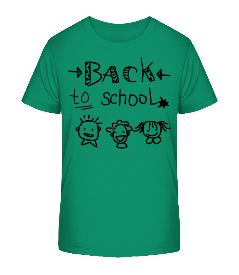 Back To School - T-shirt bio Enfant Stanley Stella 2.0 - Vert - Devant