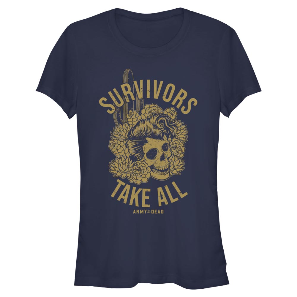 Netflix - Army Of The Dead - Texte Survivors Take All - Femme T-shirt