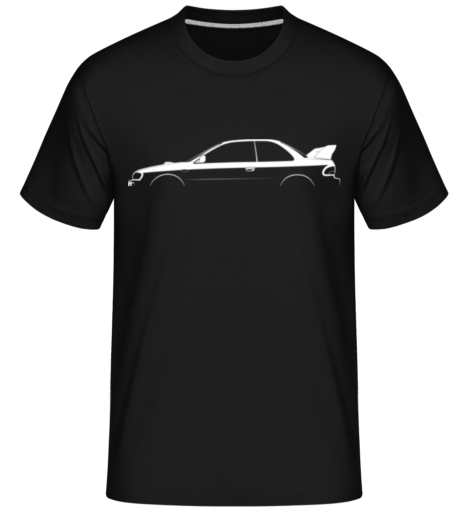 Aperçu: 'Subaru Impreza 22B STi' Silhouette -  T-Shirt Shirtinator homme - Noir - Devant