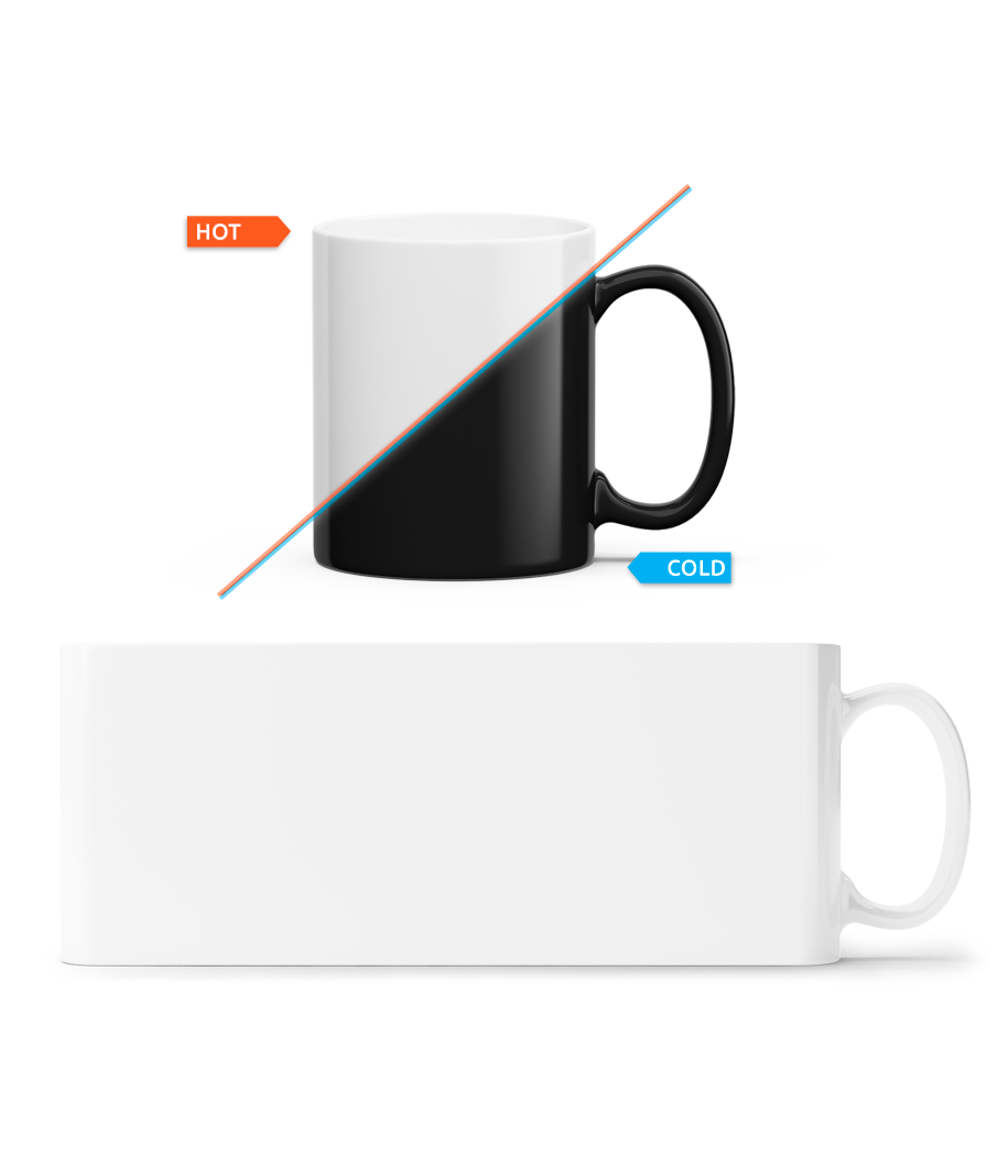 Aperçu: Mug magique - Blanc - Devant