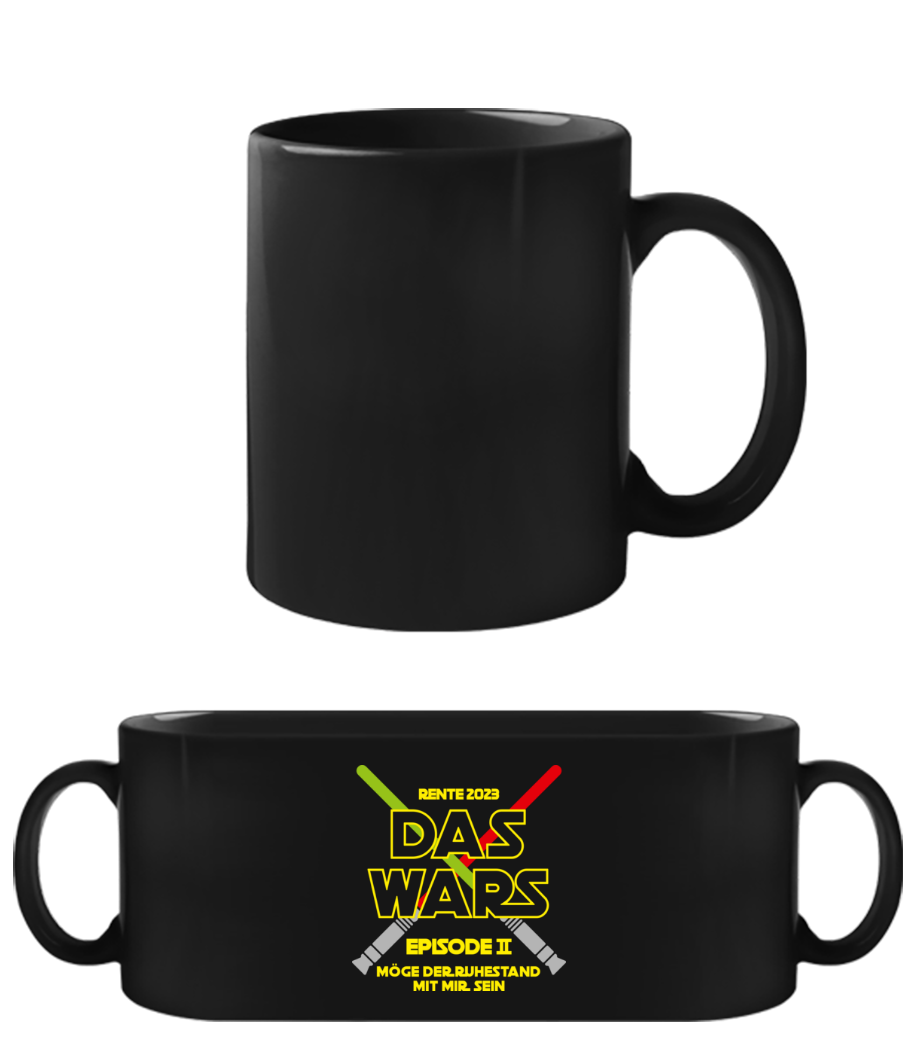 Das Wars Rente 2023 · Schwarze Tasse