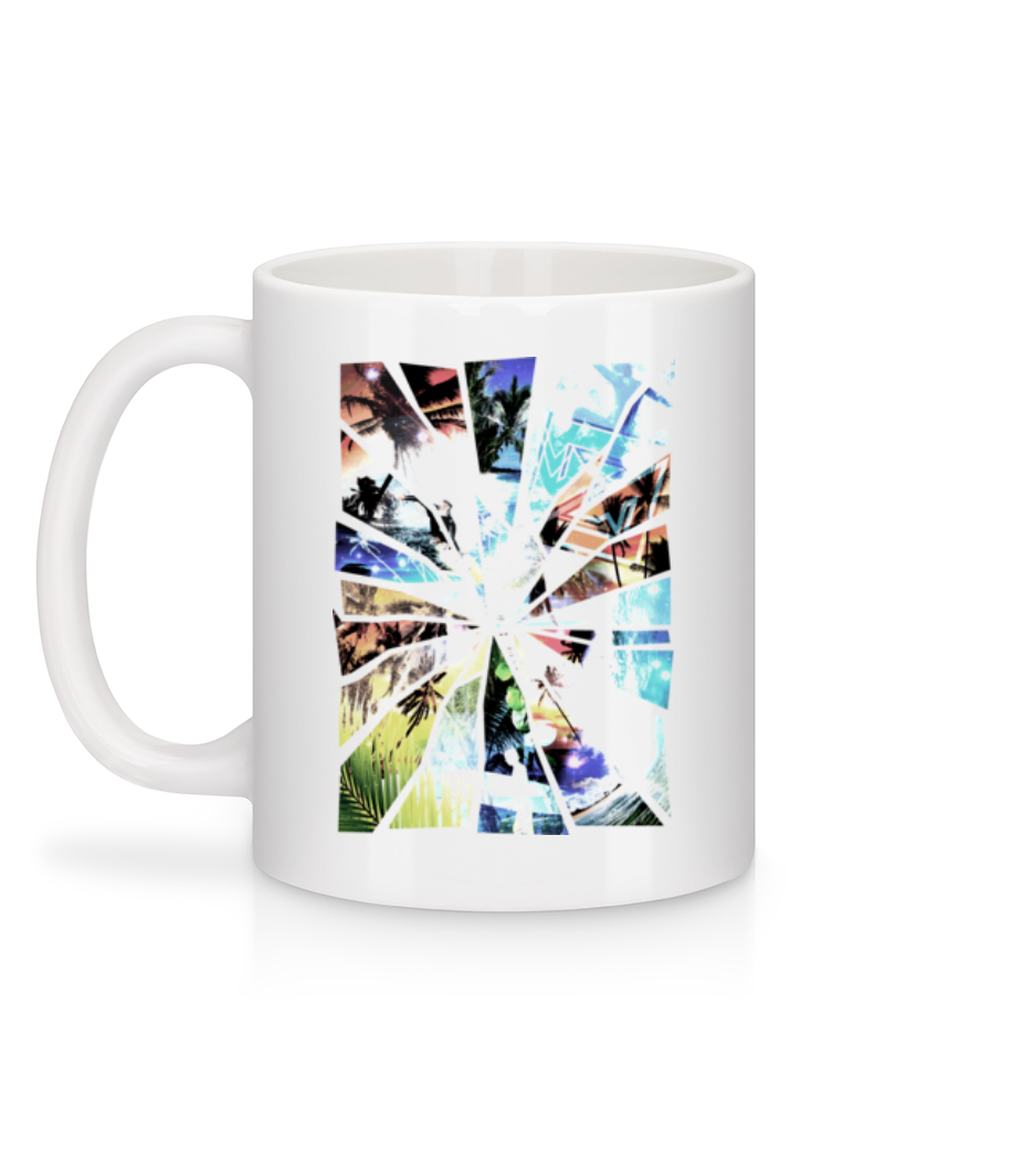 Vorschau: Urlaub Splitter - Tasse - Weiß - Hinten
