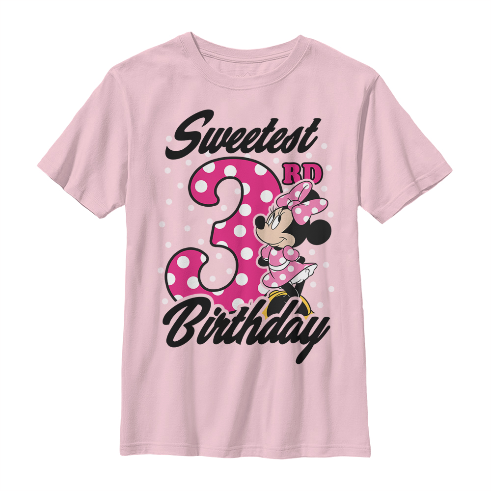 Disney Classics - Mickey Mouse - Minnie Mouse Sweet 3rd Birthday - Birthday - Enfant T-shirt