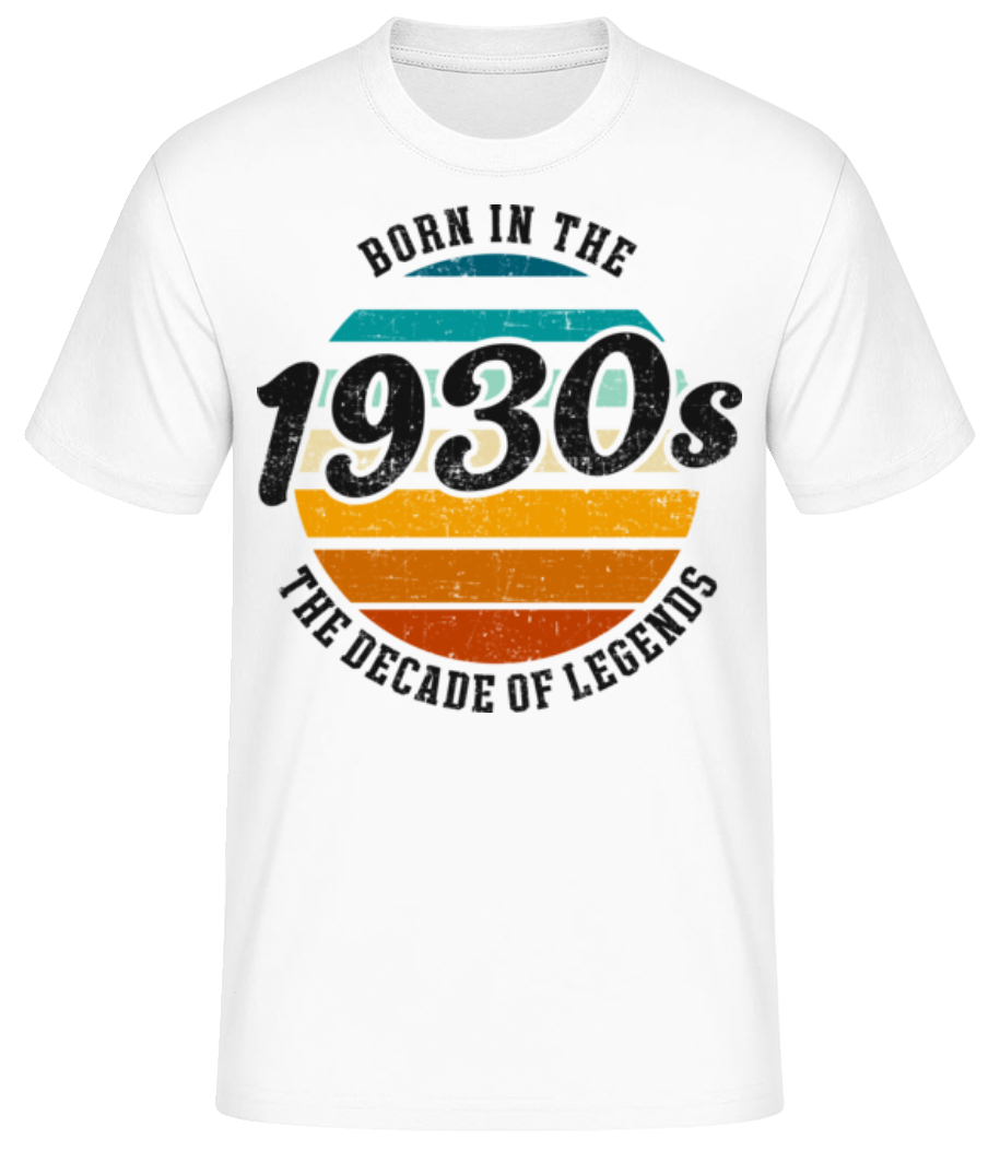 1930 The Decade Of Legends · Pánske basic tričko
