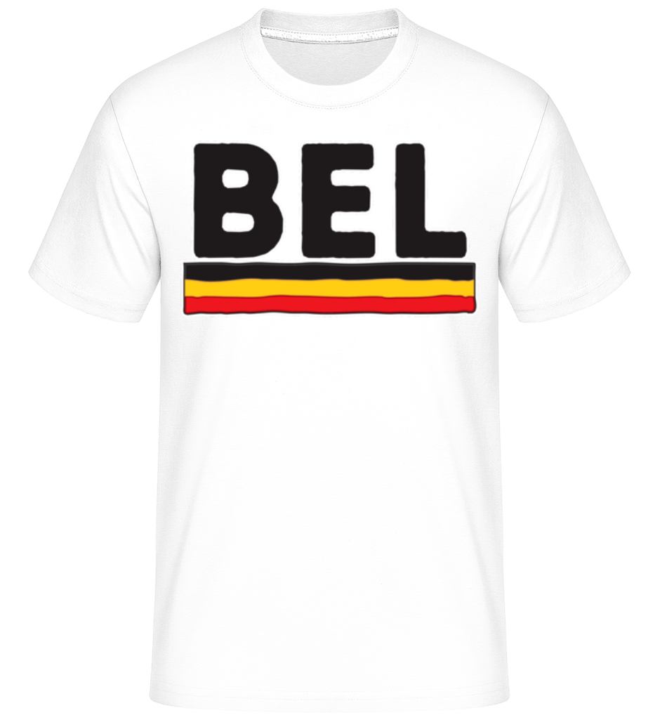 Aperçu: Football Belgique -  T-Shirt Shirtinator homme - Blanc - Devant