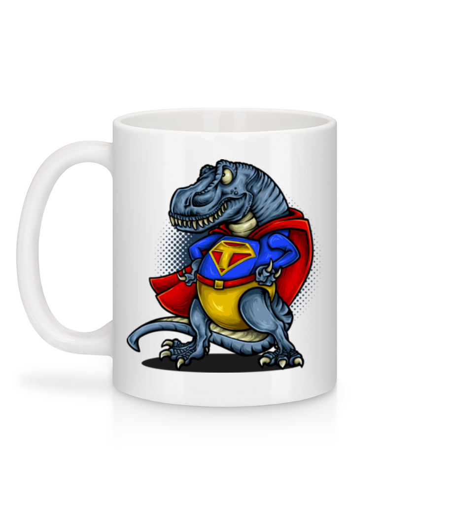 Aperçu: Super T-Rex - Mug en céramique blanc - Blanc - Derrière