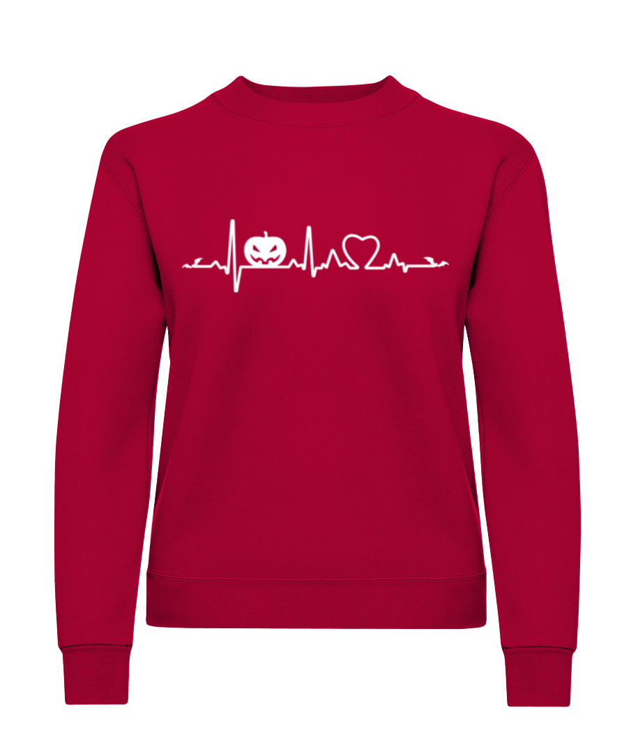 Rythme cardiaque de la citrouille · Sweatshirt Femme