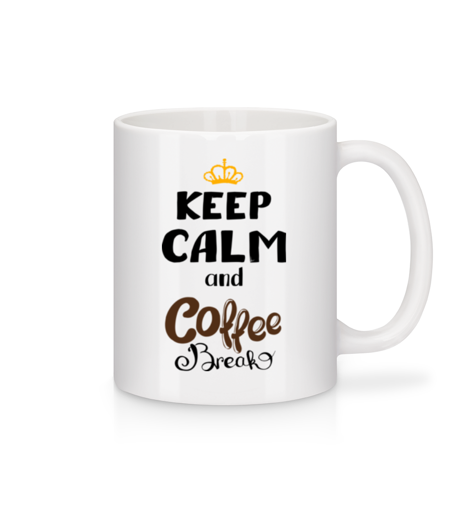 Keep Calm And Coffee Break · Mug en céramique blanc
