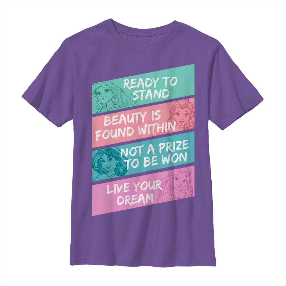 Disney - Princesses Disney - Photo de groupe Motivational Princess - Enfant T-shirt