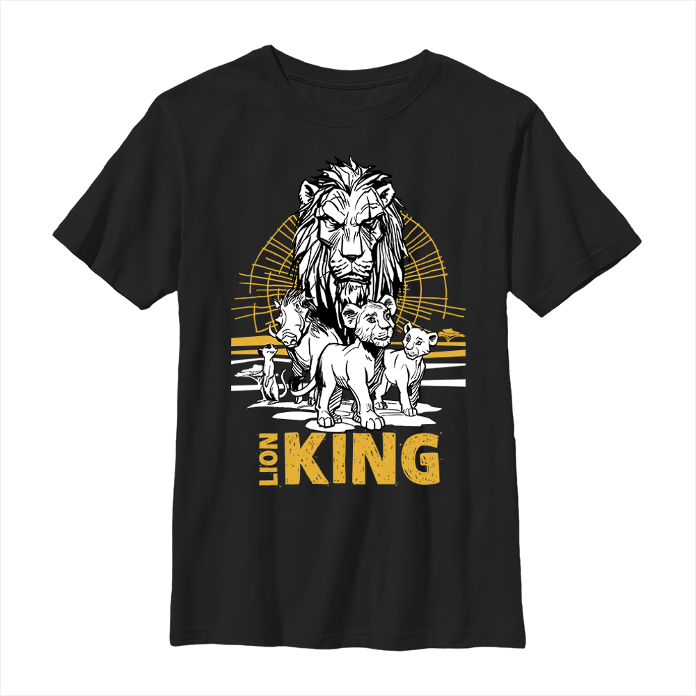 Disney - Le Roi lion - Photo de groupe Lion King Group - Enfant T-shirt