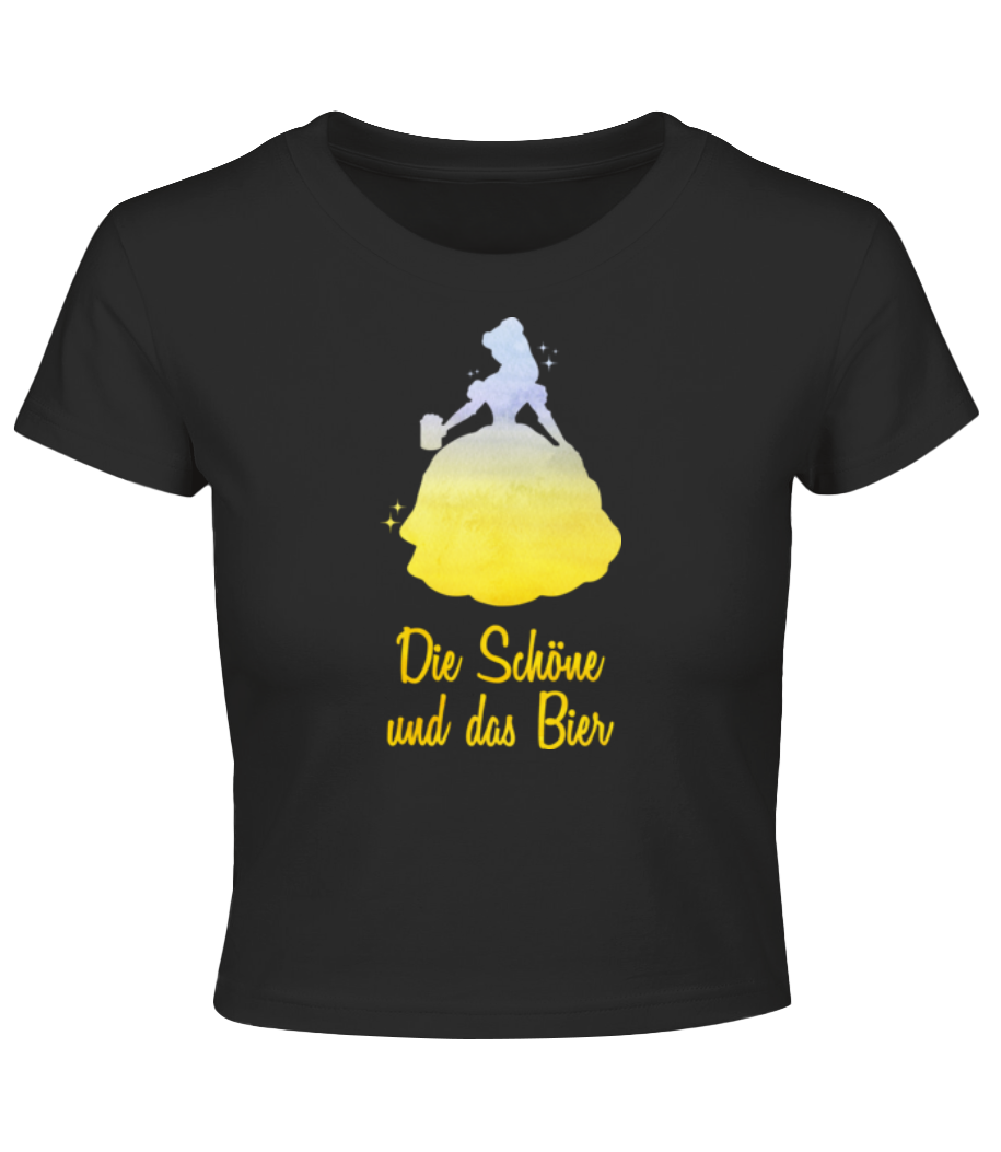 Die Schöne Und Das Bier · Crop T-Shirt