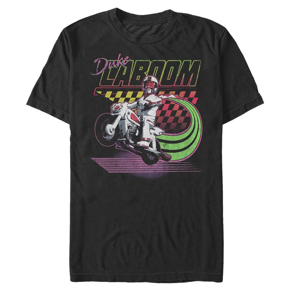 Aperçu: Pixar - Toy Story - Duke Caboom Breakneck Speeds - Homme T-shirt - Noir - Devant