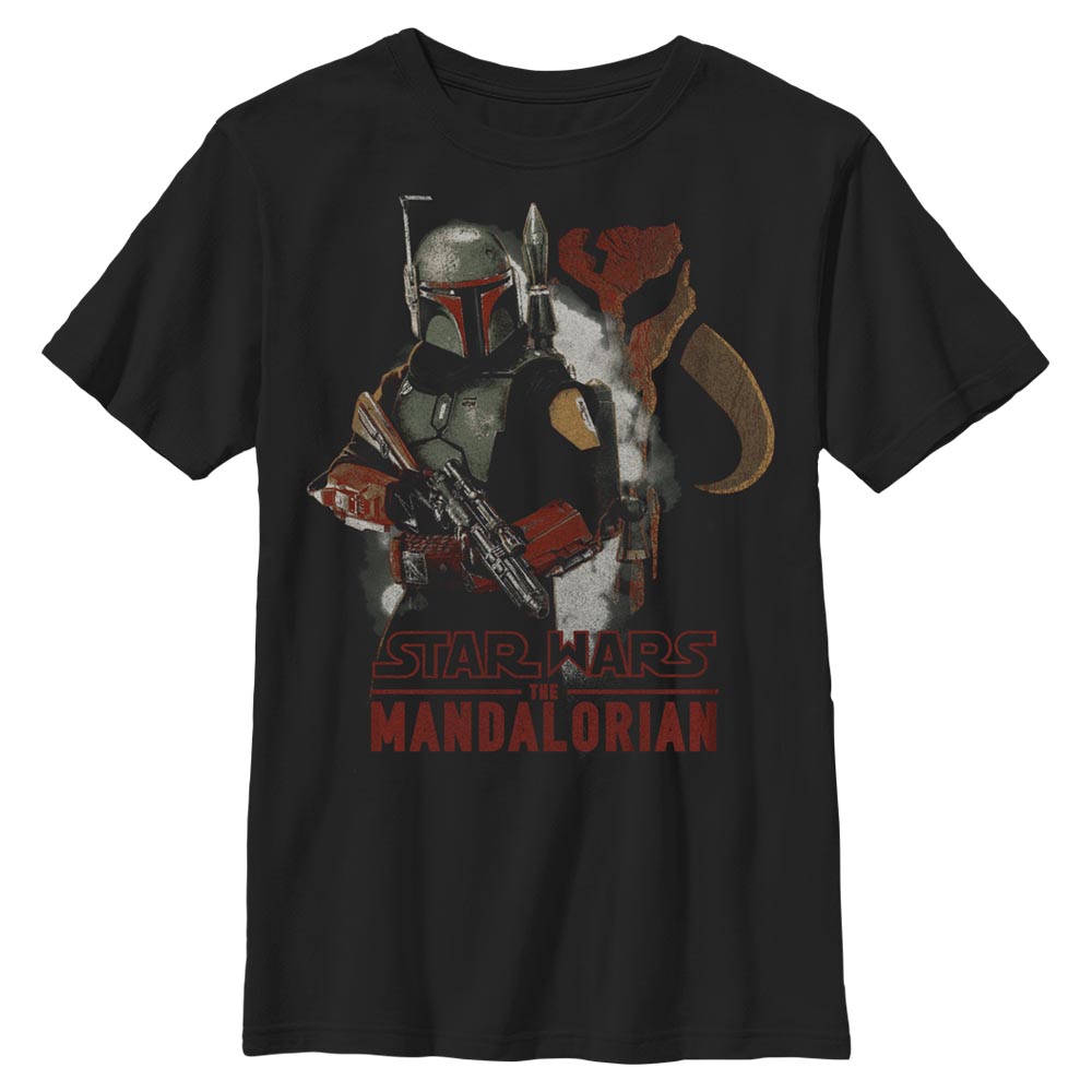 Aperçu: Star Wars - The Mandalorian - Boba Fett My Fathers Armor - Enfant T-shirt - Noir - Devant