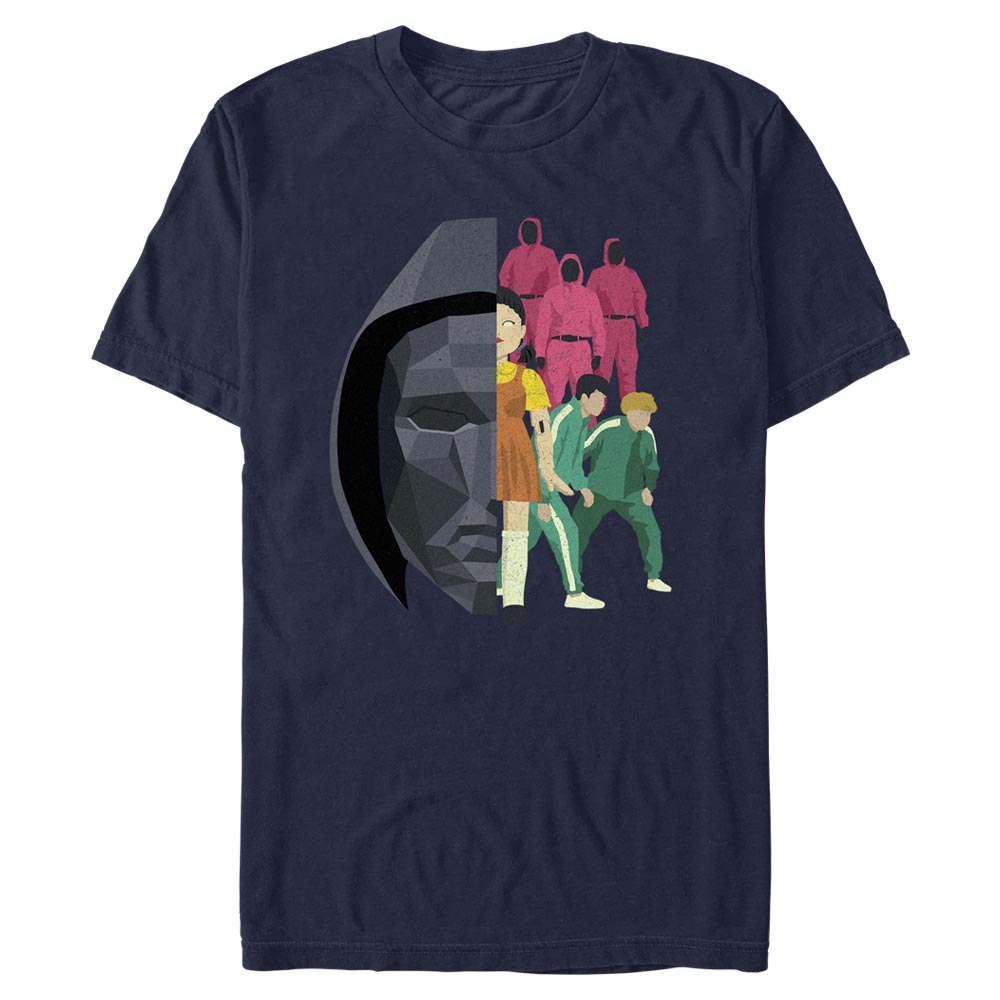 Netflix - Squid Game - Logo Front Man And Suits - Homme T-shirt