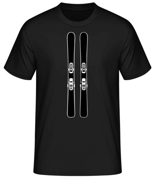 Ski - T-shirt standard Homme - Noir - Devant