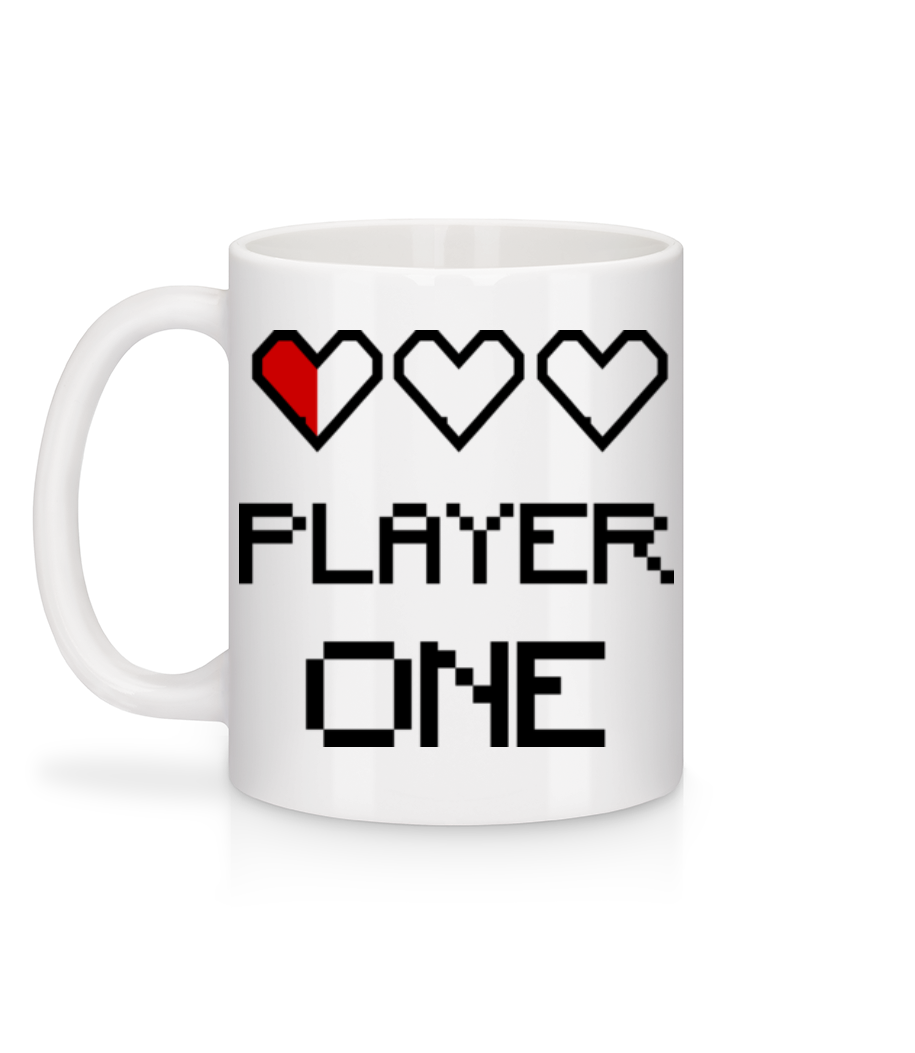 Aperçu: Player One - Mug en céramique blanc - Blanc - Derrière