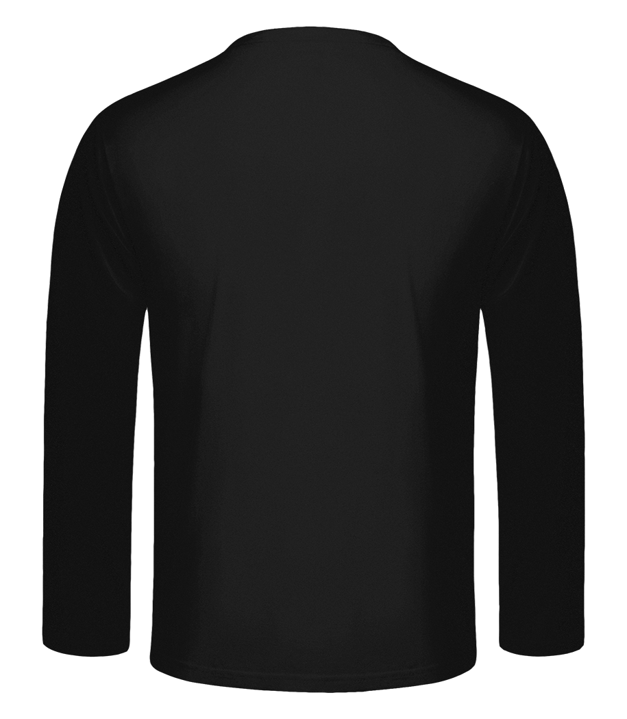 Aperçu: Naughty Nice I Tried - T-shirt à manches longues standard Homme - Noir - Derrière