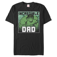 Marvel - Avengers - Hulk Incredible Dad - Father's Day - Men's T-Shirt - Black - Front
