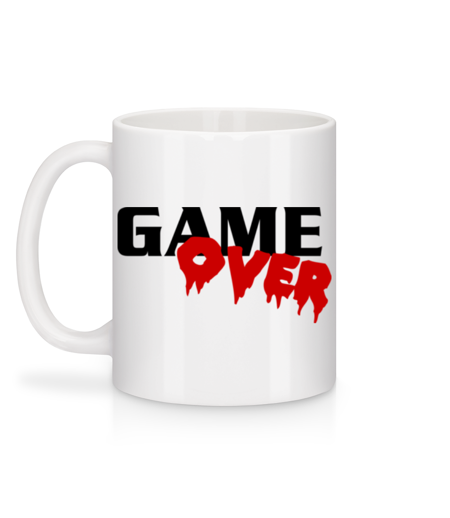 Aperçu: Game Over - Mug en céramique blanc - Blanc - Derrière
