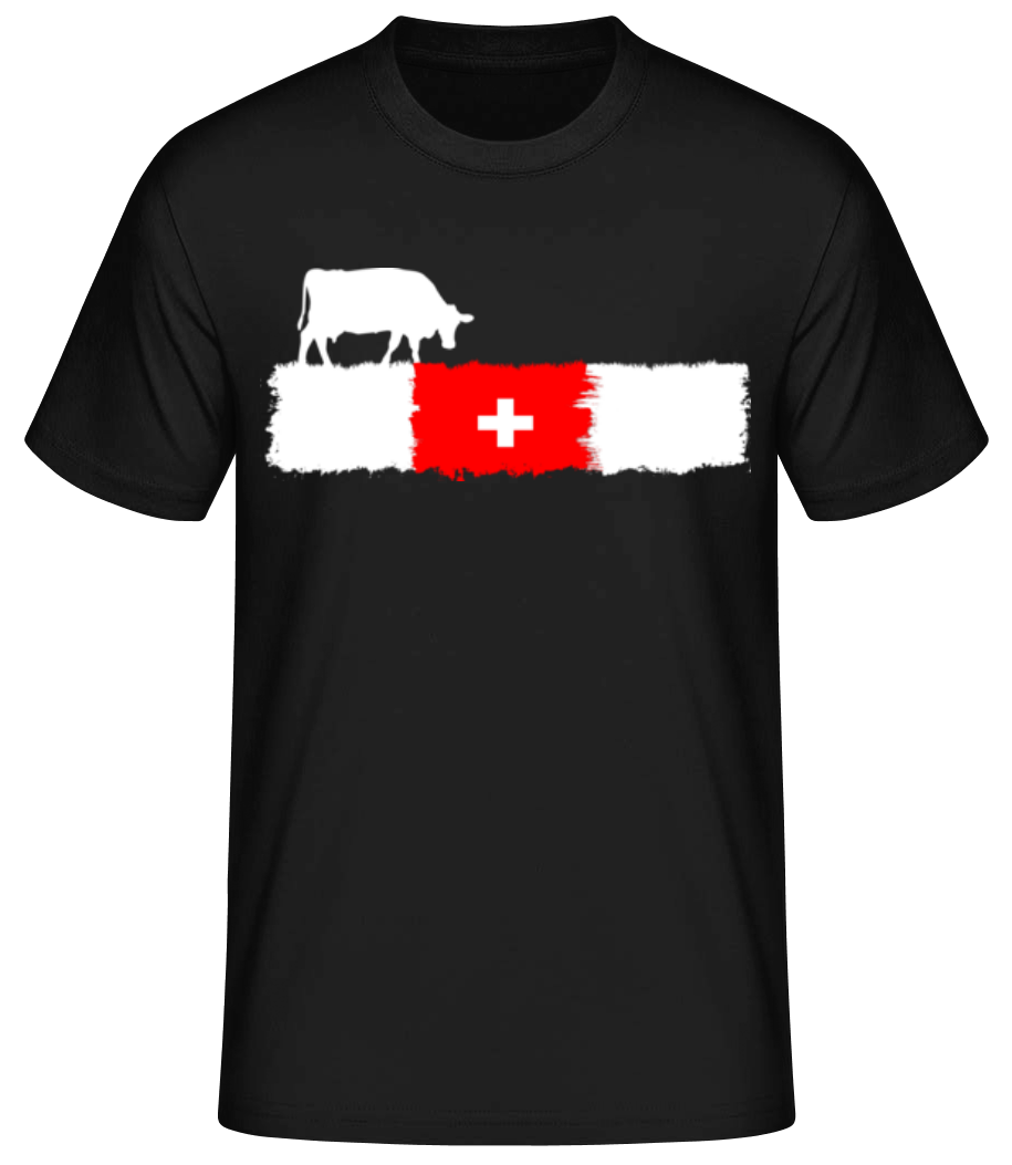 Vache drapeau suisse · T-shirt standard Homme
