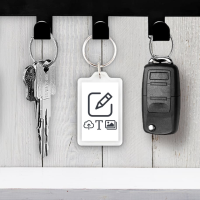 Schlüsselanhänger - Weiß