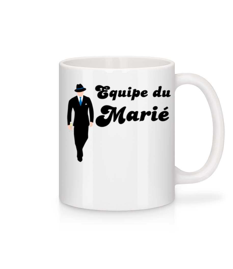 Aperçu: Equipe Du Marié - Mug en céramique blanc - Blanc - Devant