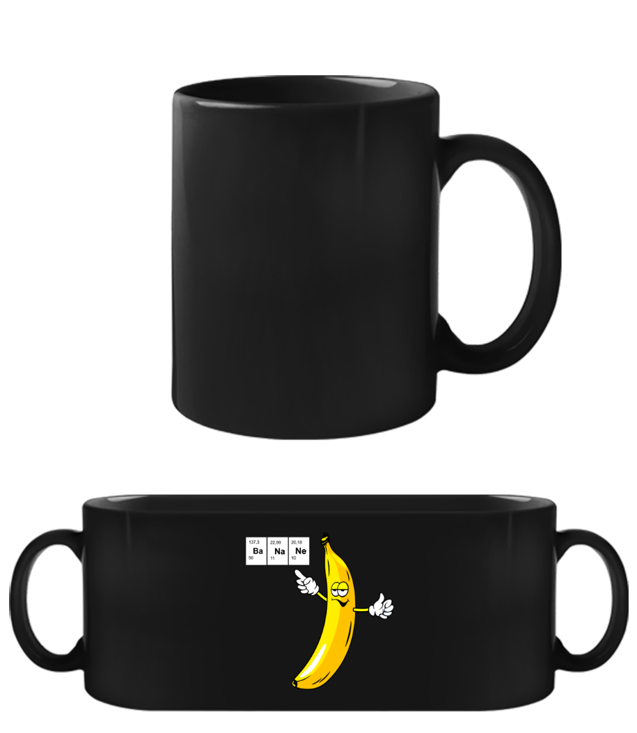 Ba Na Ne - Schwarze Tasse - Schwarz - Vorne