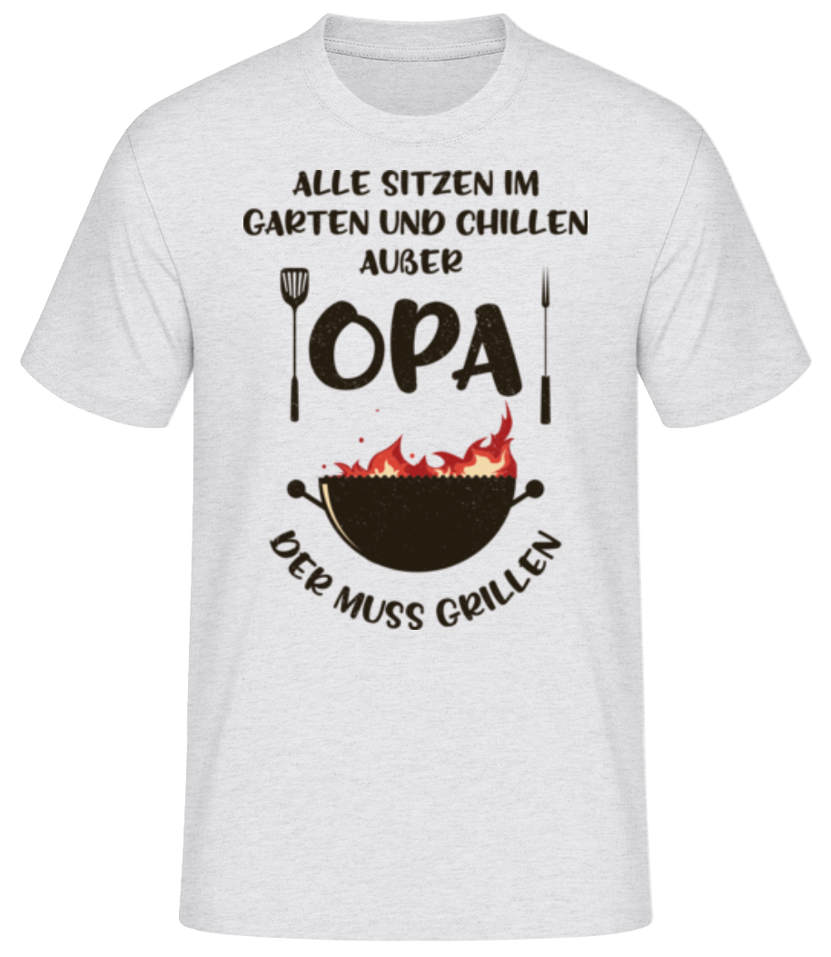 Alle Sitzen Im Garten Opa · Männer Basic T-Shirt