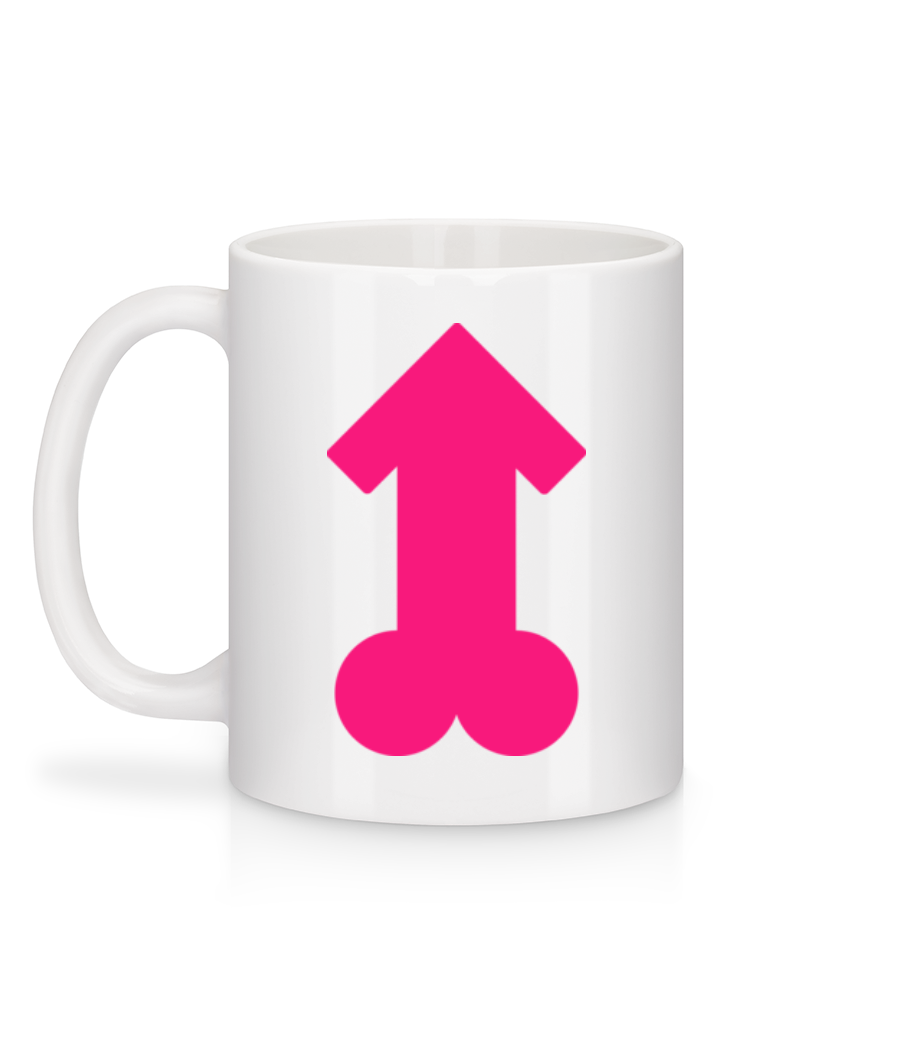Aperçu: Pink Penis - Mug en céramique blanc - Blanc - Derrière